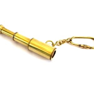 Solid Brass Telescope/Pirate Spyglass Key Chain